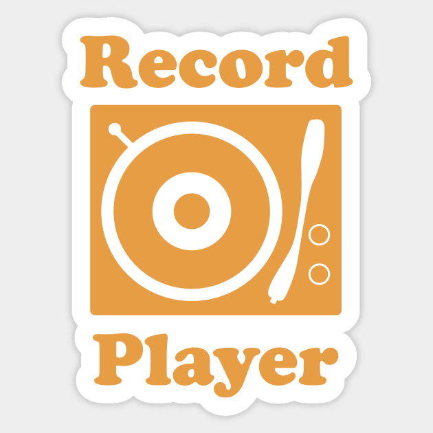 Record Player Sticker by Cosmo Gazoo